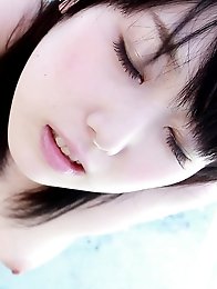 Sexy Japanese nurse Machiko enters the room